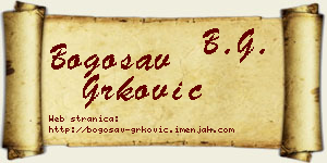 Bogosav Grković vizit kartica